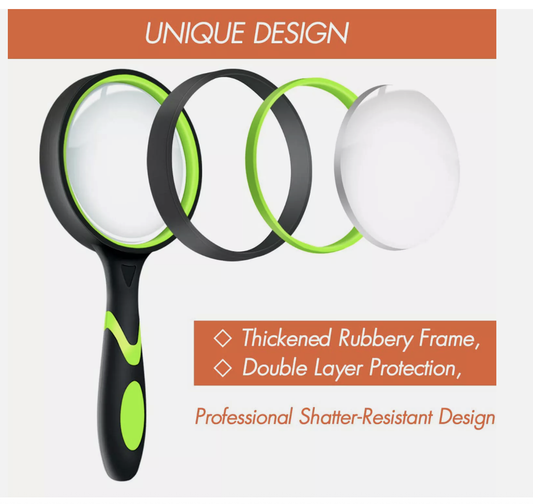 30X Large Magnifying Glass Lens Magnifier Loupe Reading Repair Science 100mm