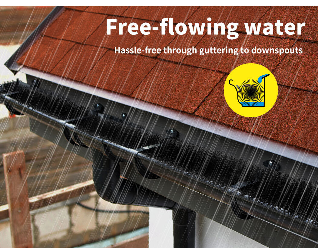 24x Gutter Brush Guard Leaf Heavy Duty Twigs Filter Garden 92x10cm