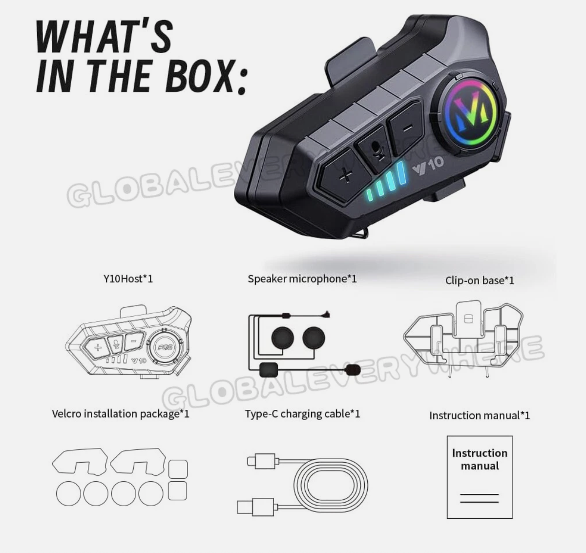 HiFi Bluetooth Motorcycle Helmet Headset Wireless call Motorbike Headphone