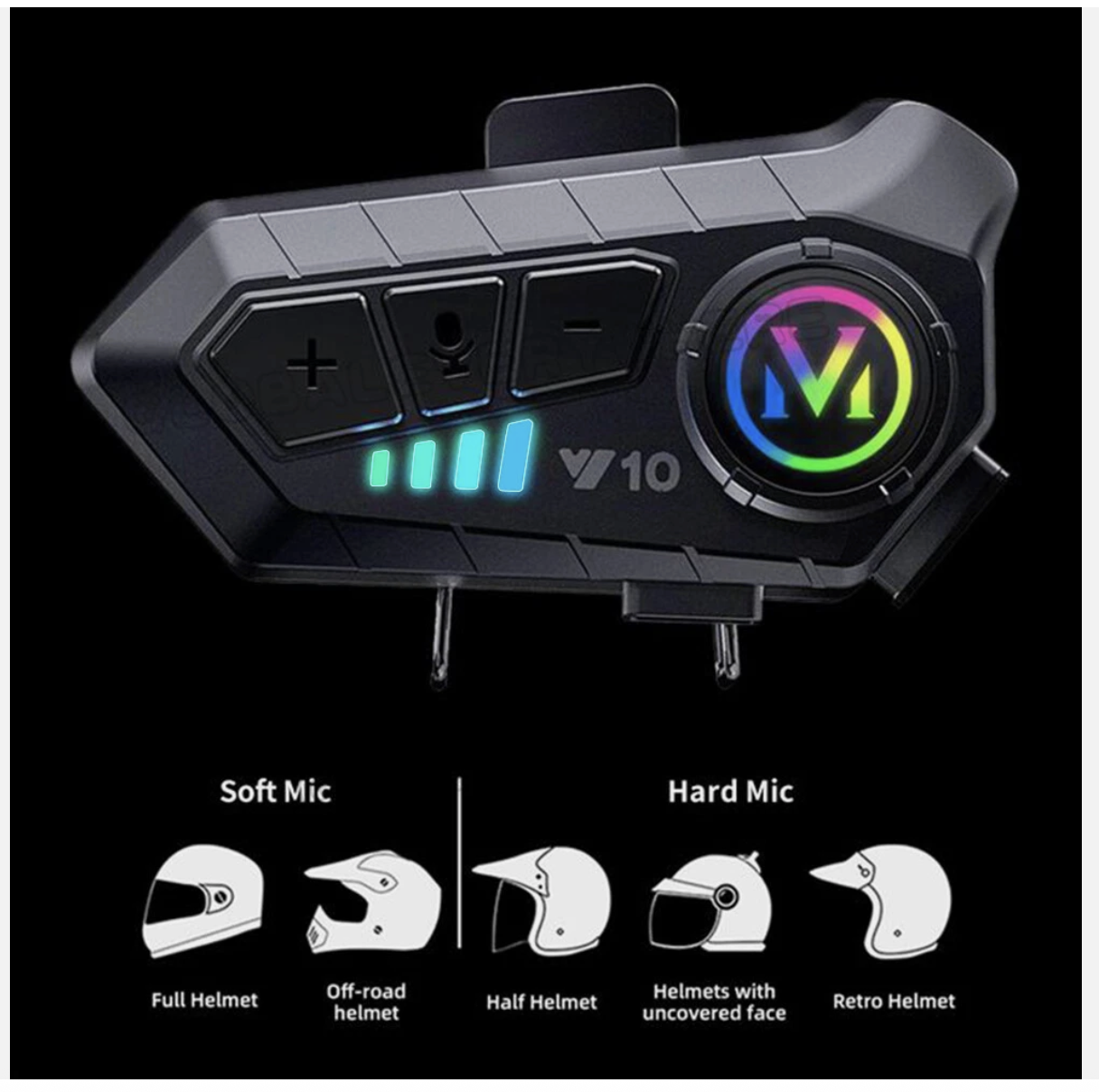 HiFi Bluetooth Motorcycle Helmet Headset Wireless call Motorbike Headphone