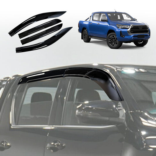 Weathershields for Toyota Hilux SR5 Double Dual Cab 2015-2023 Car Window Visor