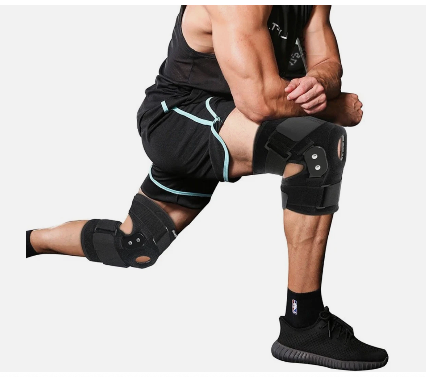 Ergonomic Hinged Knee Support Brace Sports Joint Injury Arthritis Pain Relief