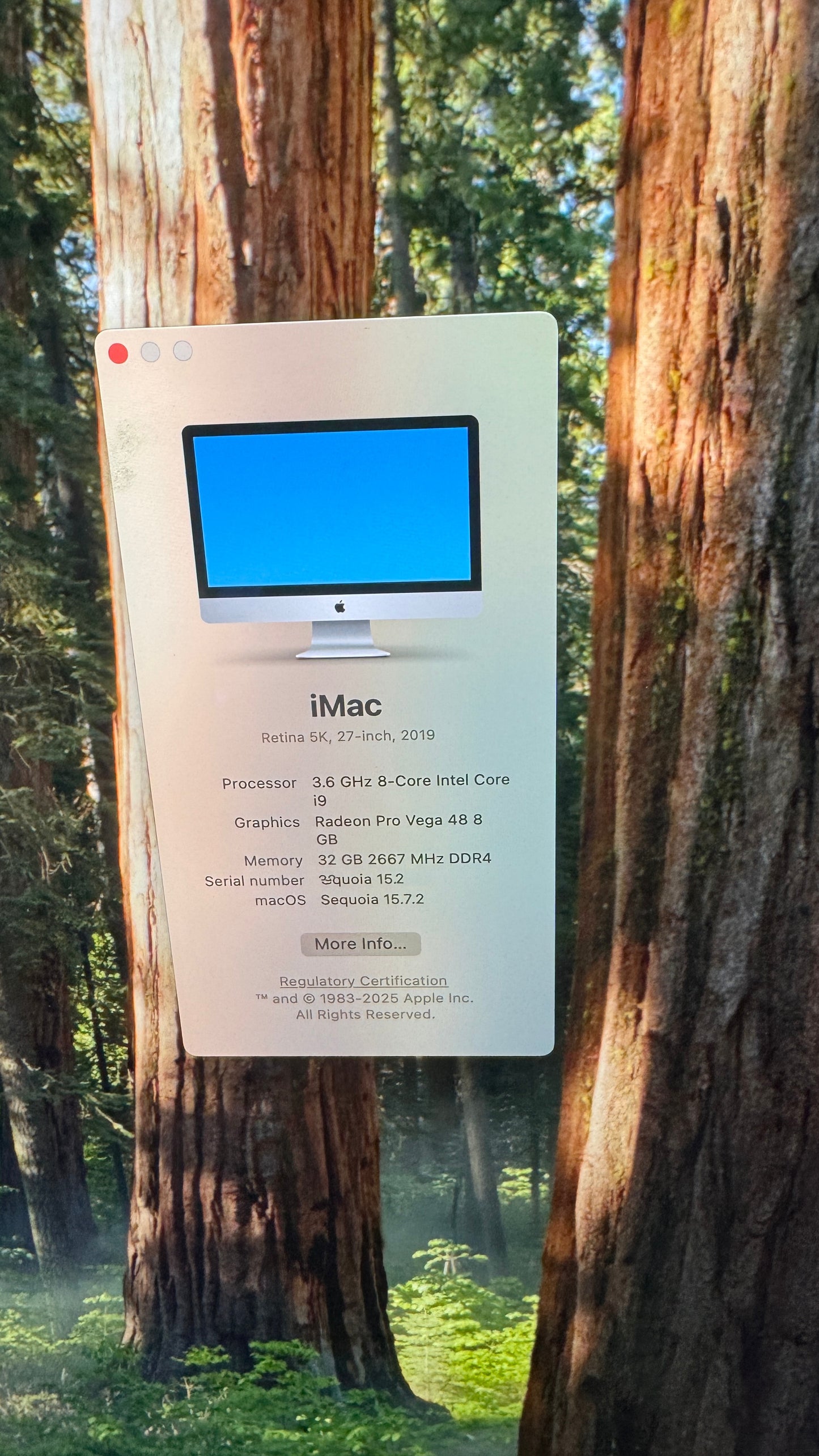 Excellent iMac (Retina 5K, 27-inch, 2019) 32GB 1TB