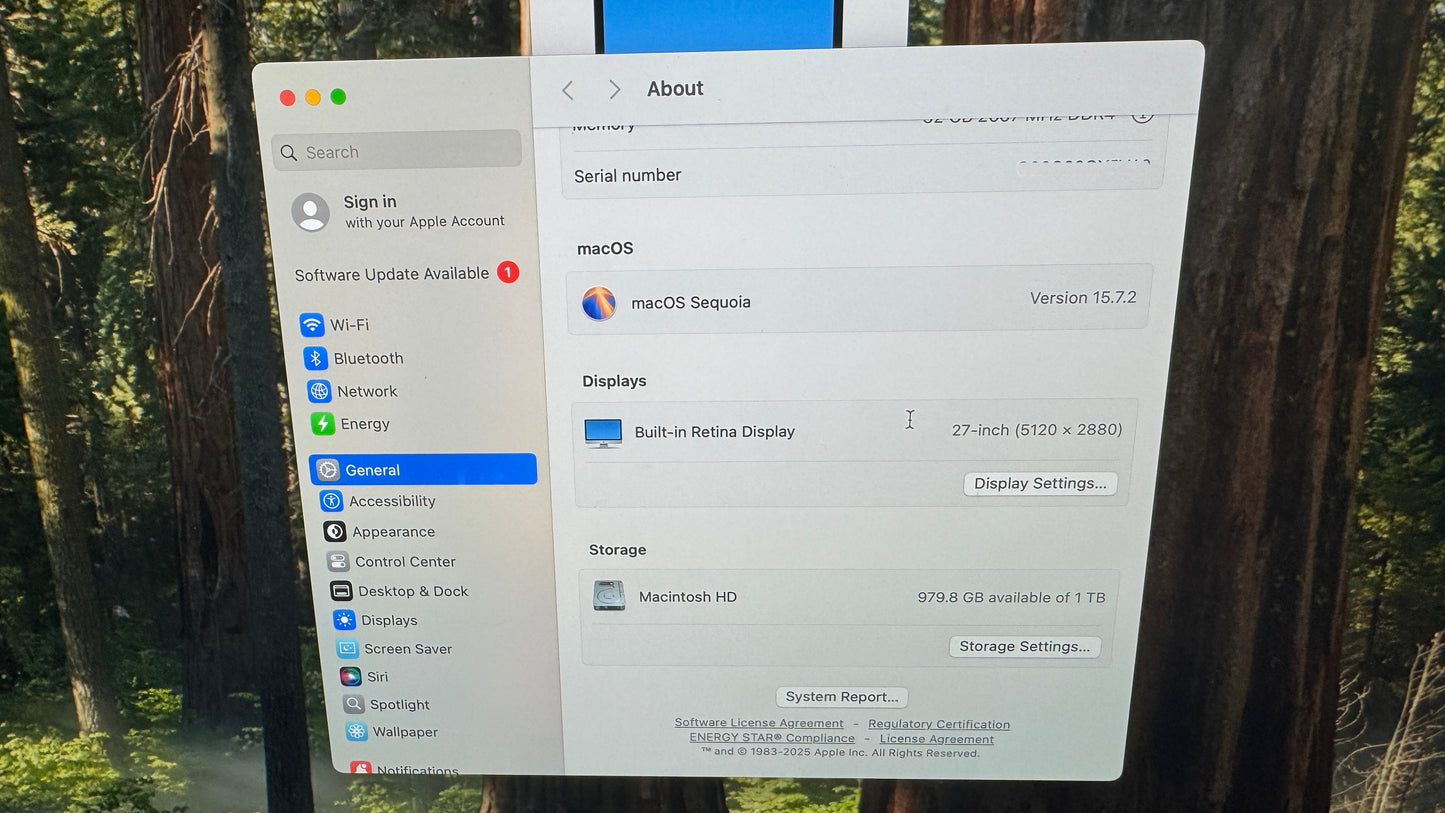 Excellent iMac (Retina 5K, 27-inch, 2019) 32GB 1TB