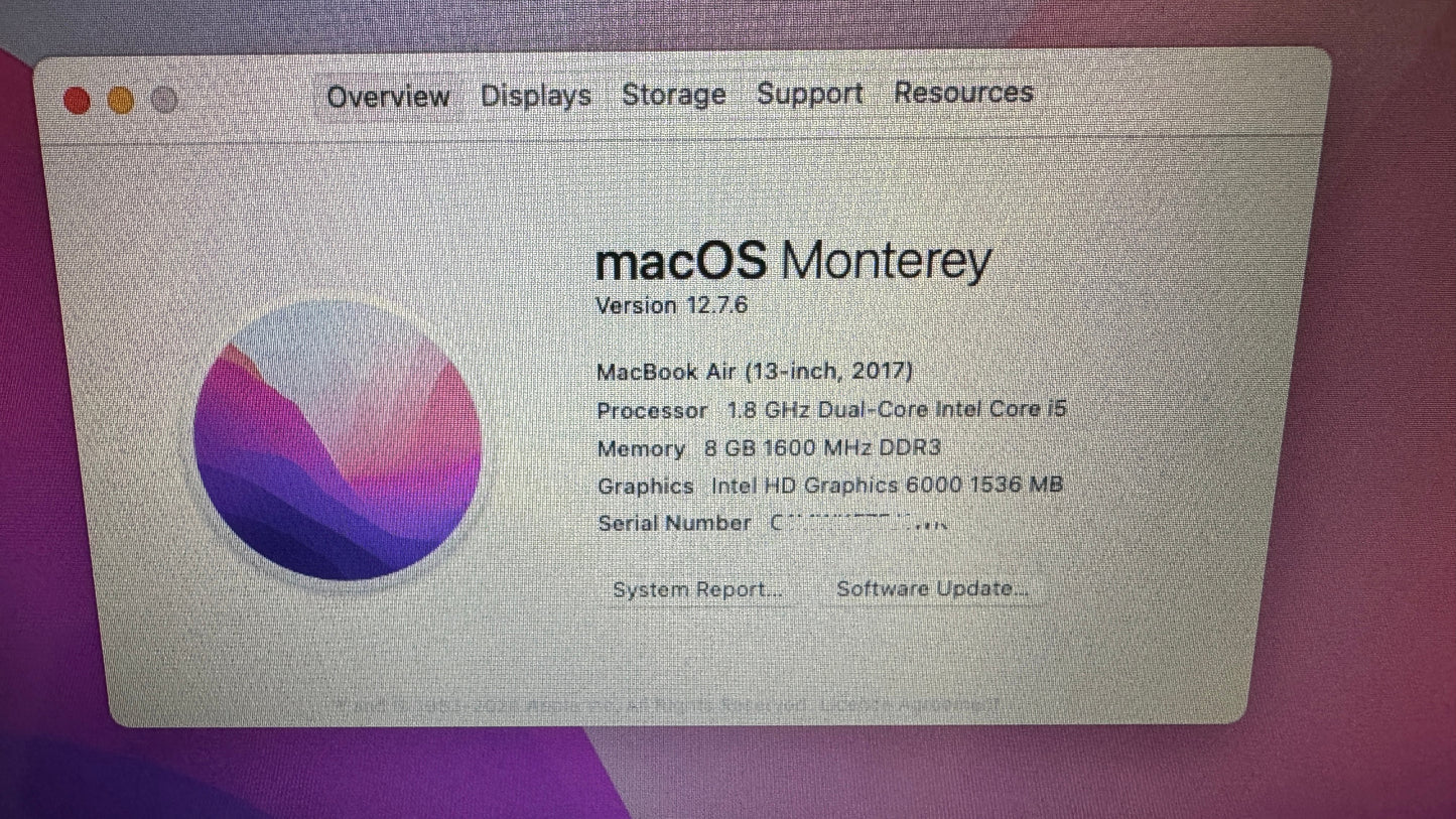 Excellent Macbook Air 13'' 2017/2018 8GB 128GB
