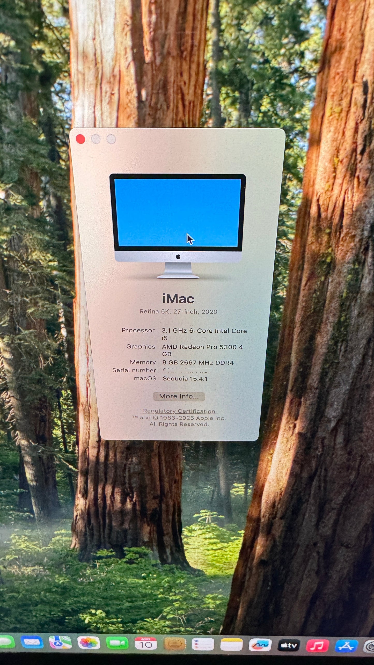Excellent Apple iMac "Core i5" 3.1 27" (5K, 2020) 8GB 256GB