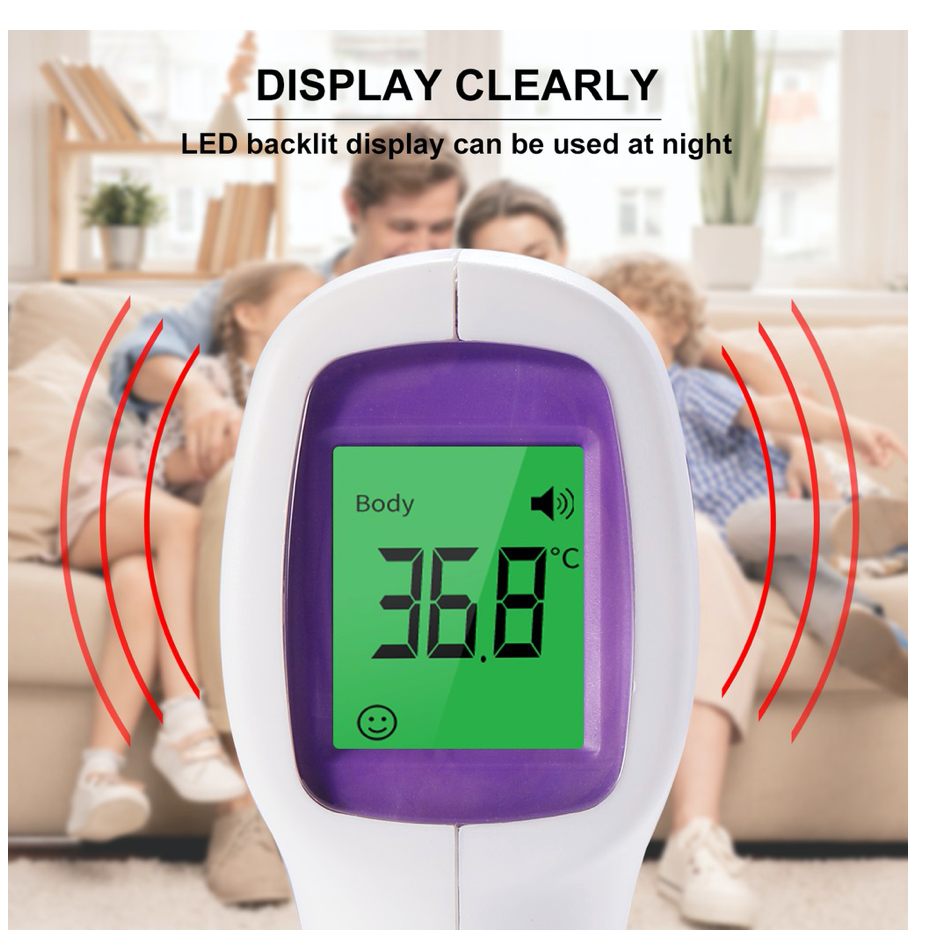 Infrared Temperature Thermometer Digital Forehead Baby Adult Body Gun Non-touch