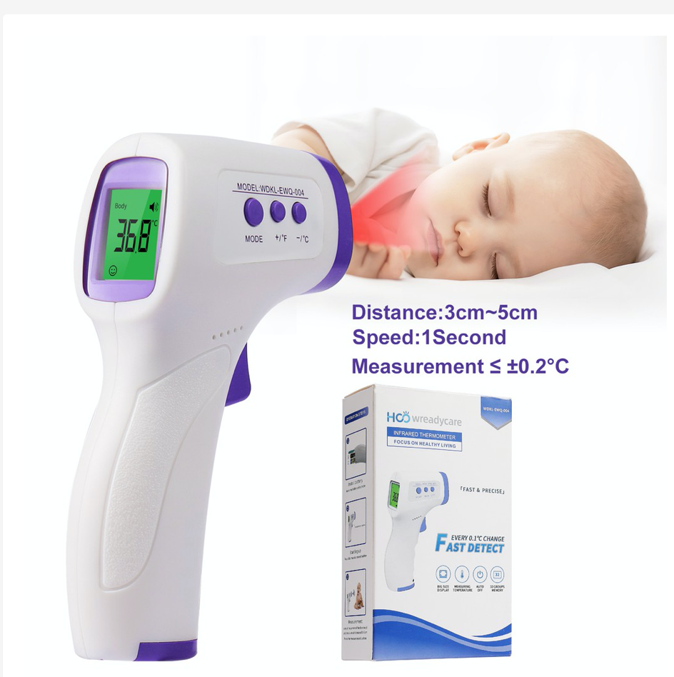 Infrared Temperature Thermometer Digital Forehead Baby Adult Body Gun Non-touch