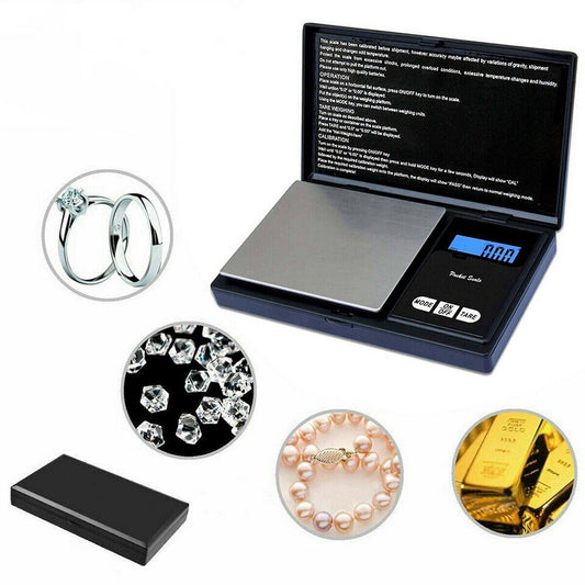 Mini Pocket Small Digital Pans Gold Jewellery Weighing Scales Micro Mg