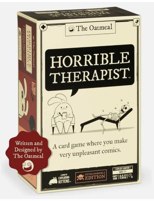 Exploding Kittens Horrible Therapist Card Game Fun Family Adults & Ages 17+