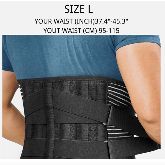 Lumbar Support Belt – Lower Back Brace for Pain Relief, Posture Correction & Wai