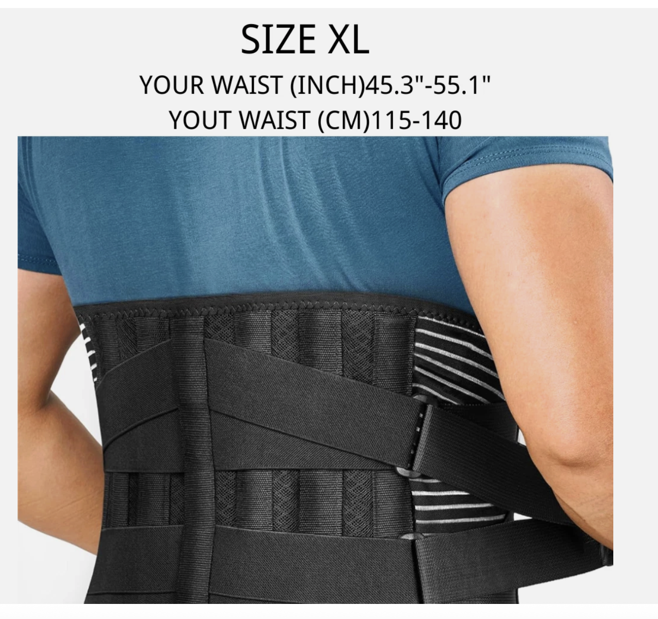 Lumbar Support Belt – Lower Back Brace for Pain Relief, Posture Correction & Wai