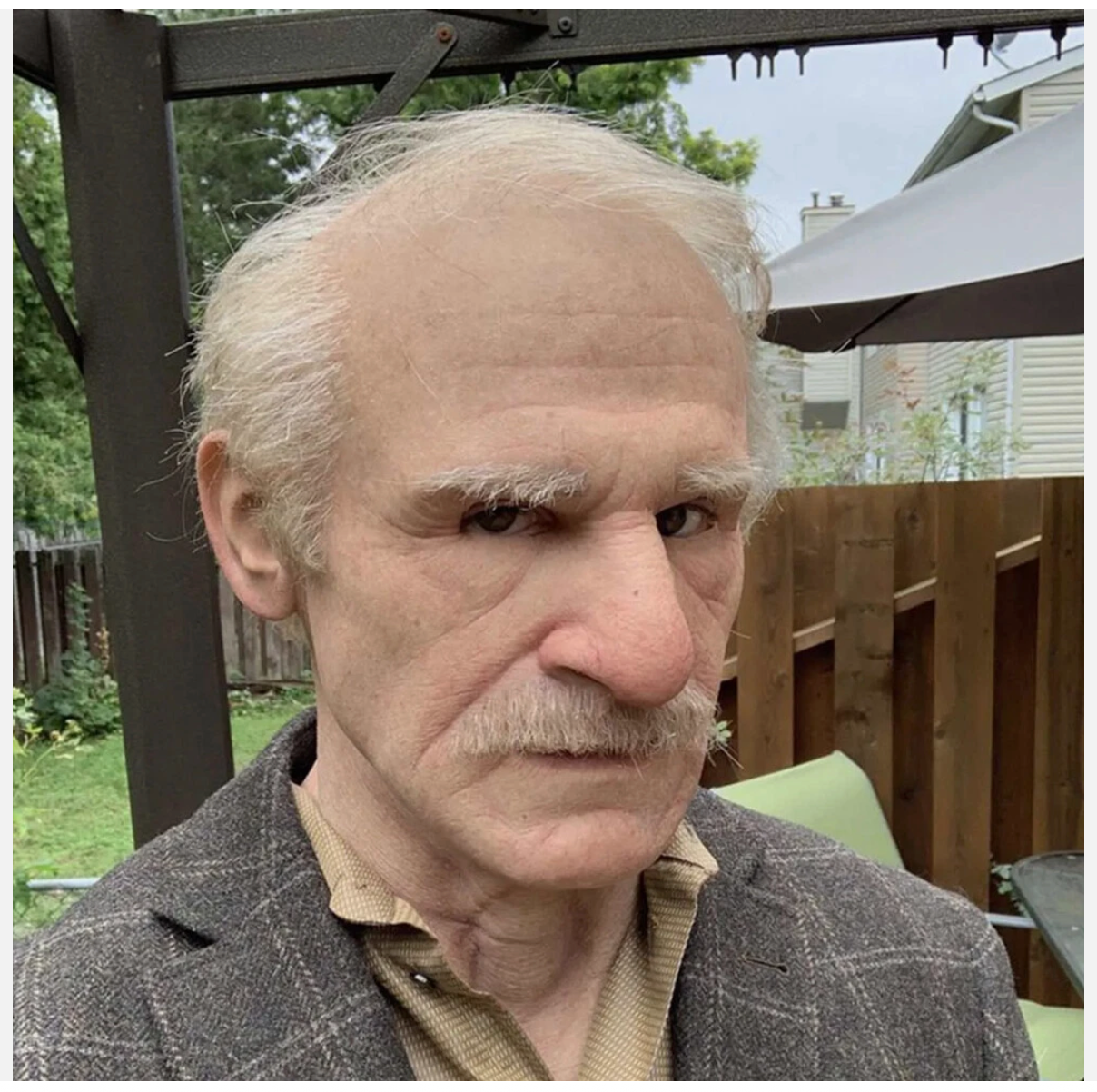 Realistic Latex Old Man Mask Disguise Full Head Cosplay Prop Halloween Costume