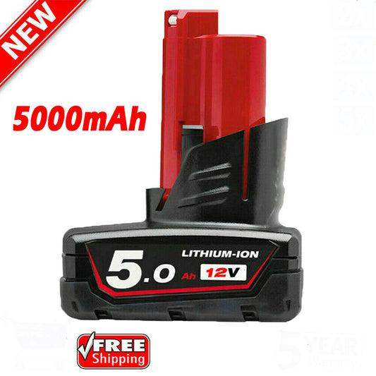12V Battery For Milwaukee 48-11-2401 M12 M12B6 C12B 48-11-2411 M12B5