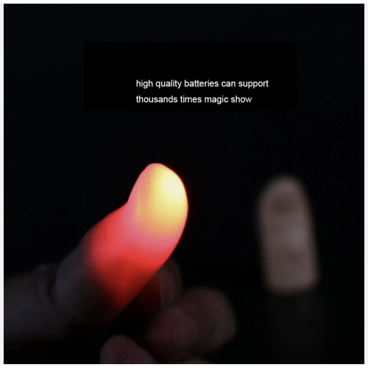 2x Magic Thumb Light Finger trick Fingers LED Tricks Magic Props Lights Toys