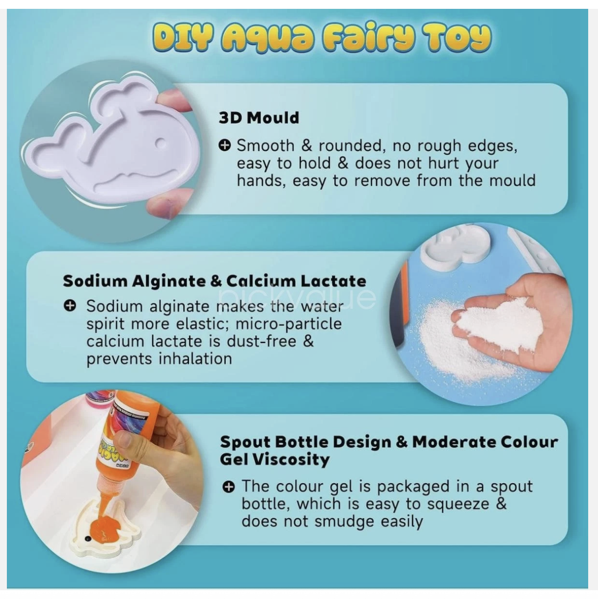 30Pcs Magic Water Elf Toy Kit Magic Gel Water Pets Sensory Toy Fun DIY Craft Kit