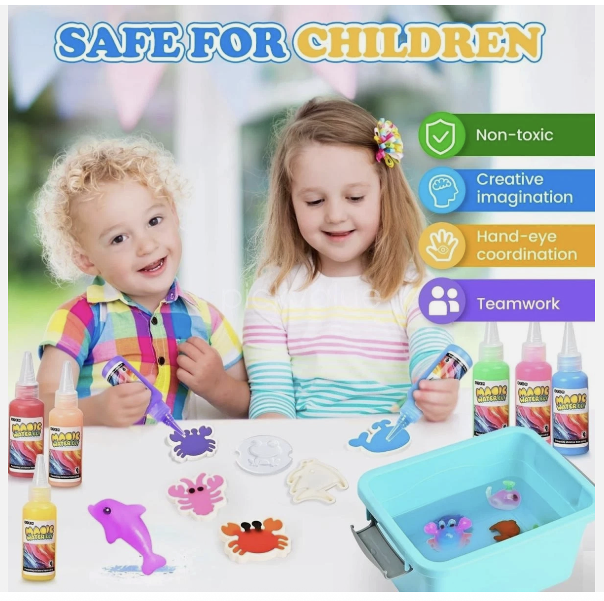 30Pcs Magic Water Elf Toy Kit Magic Gel Water Pets Sensory Toy Fun DIY Craft Kit