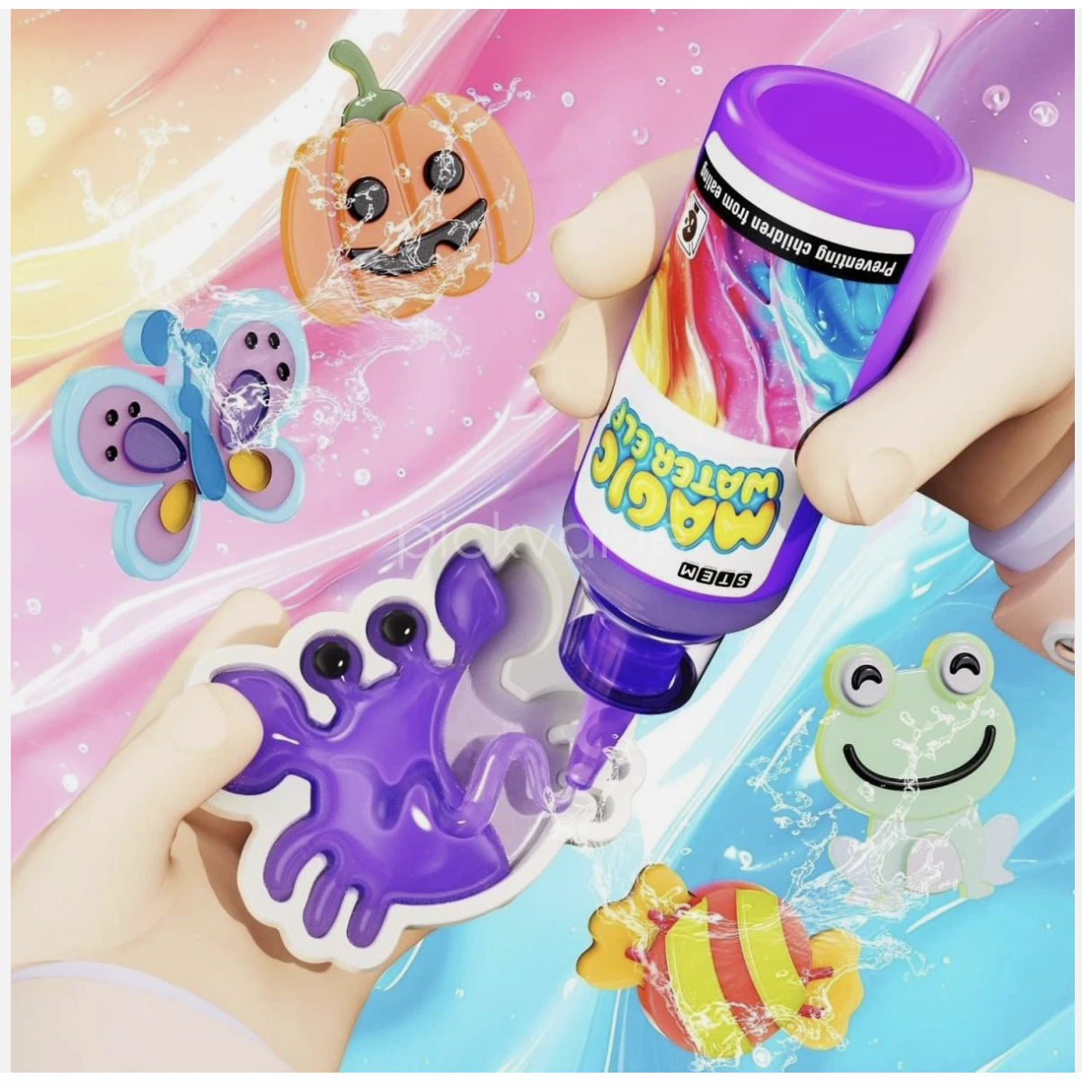30Pcs Magic Water Elf Toy Kit Magic Gel Water Pets Sensory Toy Fun DIY Craft Kit