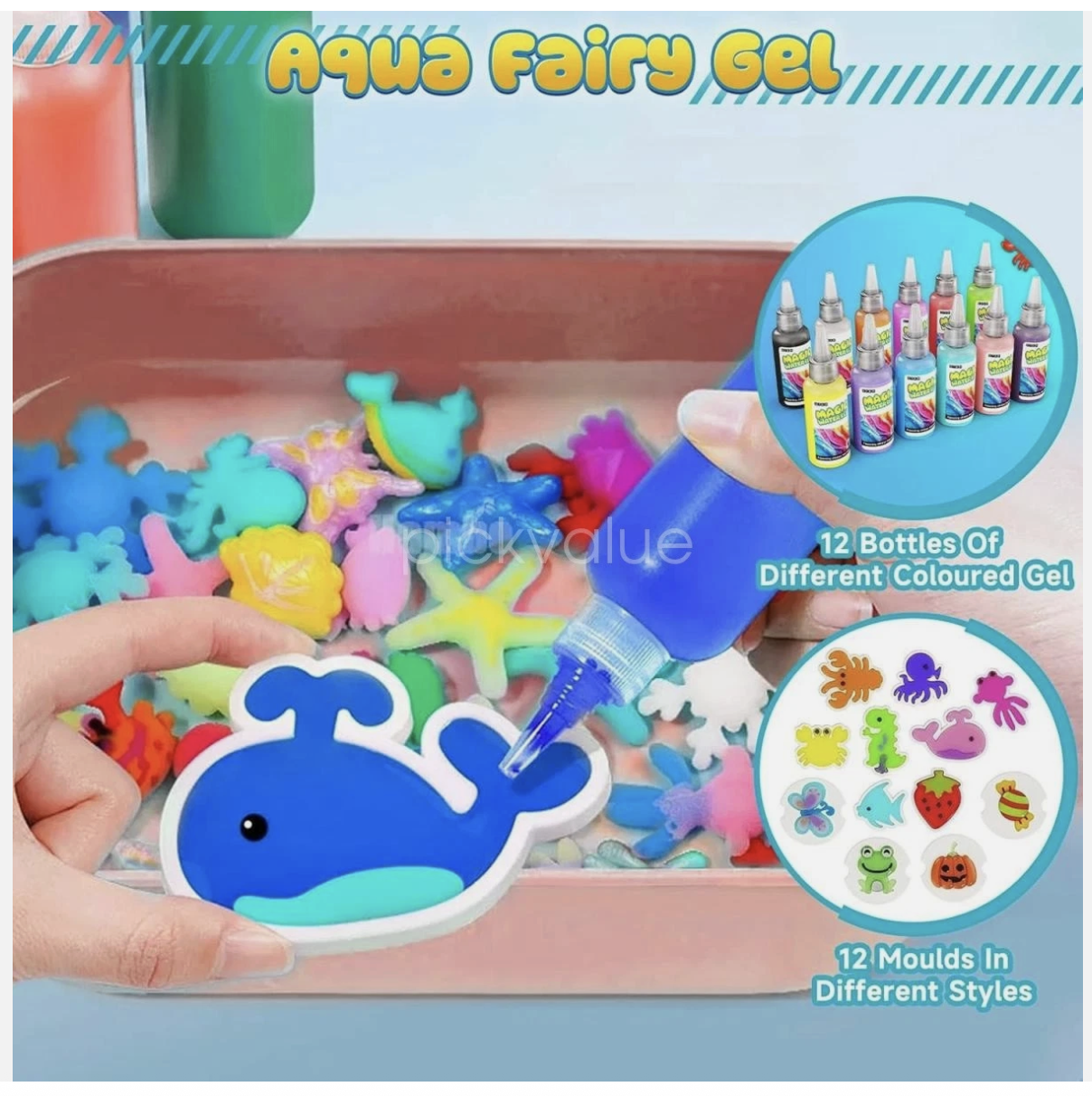 30Pcs Magic Water Elf Toy Kit Magic Gel Water Pets Sensory Toy Fun DIY Craft Kit