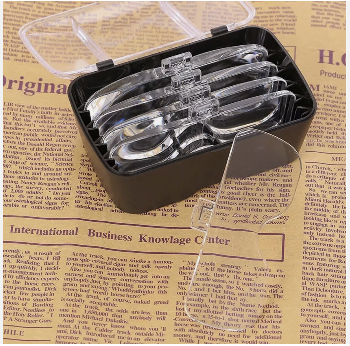 5 Lens Magnifying Glasses LED Headband Headset Head Magnifier Rechargeable