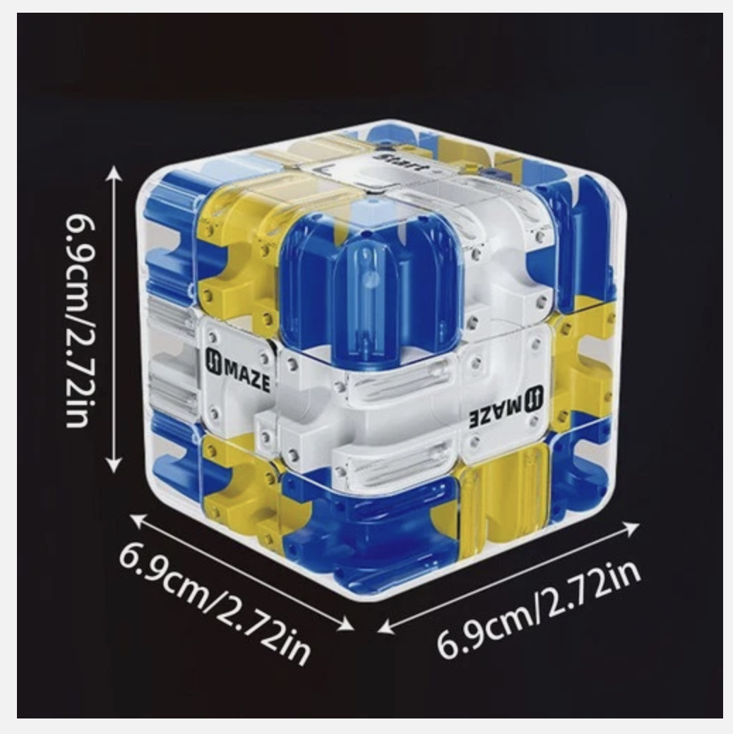 Labyrinth 3D Puzzle Maze Cube-Engaging Brain Teaser Ru-biks Cube Toy Gift