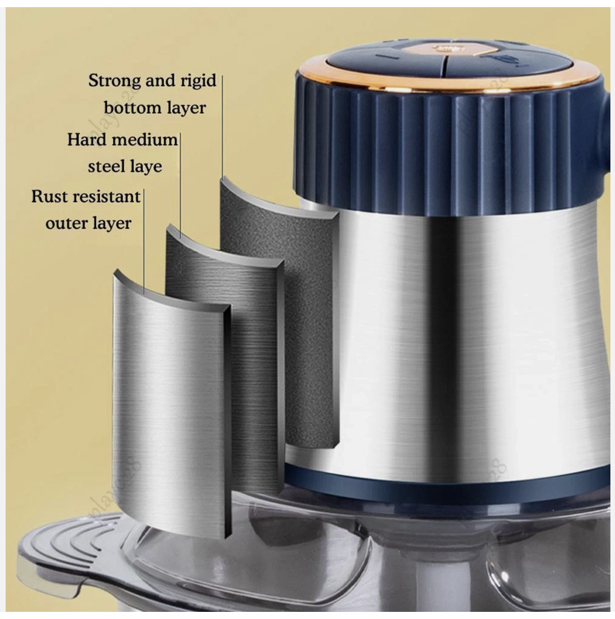 5L Electric Meat Grinder Mincer Sausage Vegetable Food Processor Blender Home