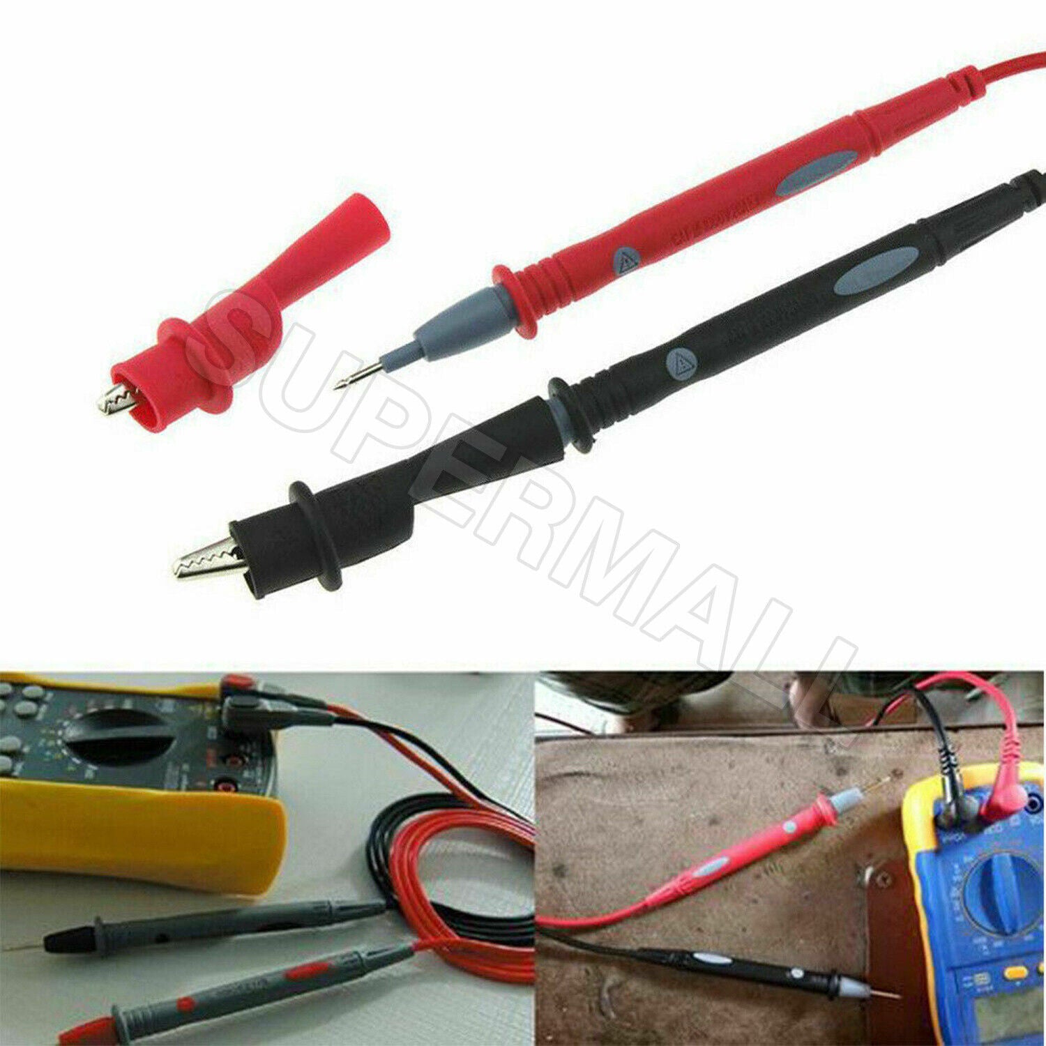 1000V 20A Digital Multimeter Test Lead Cable Probe Pen PVC Test Lead ...