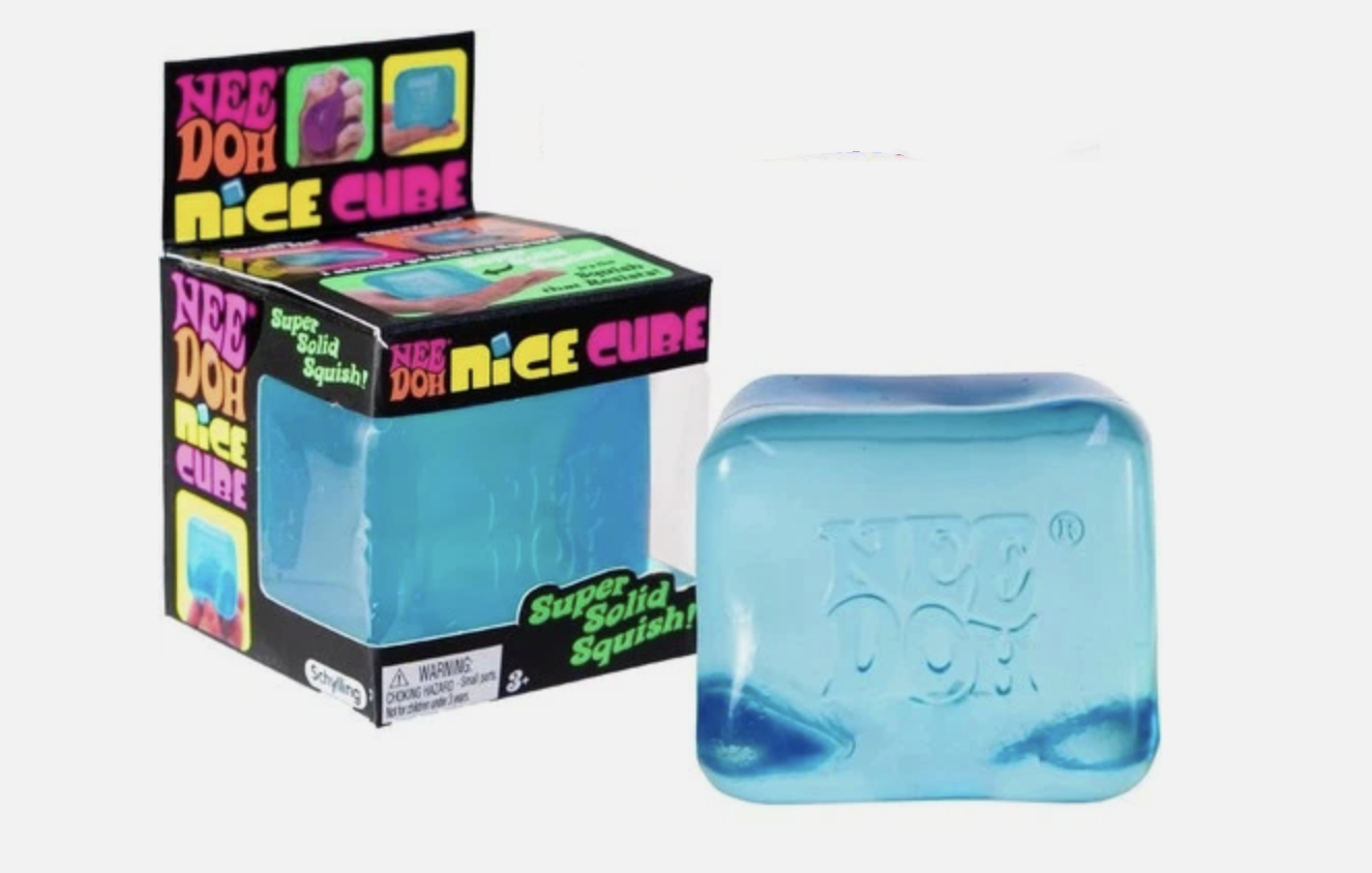 NeeDoh Nice Cube - Sensory Squishy Fidget Toy, Stress Relief, Soft & Firm Feel