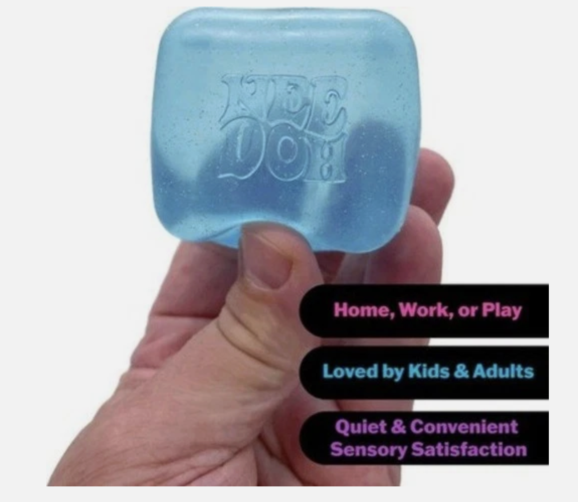 NeeDoh Nice Cube - Sensory Squishy Fidget Toy, Stress Relief, Soft & Firm Feel