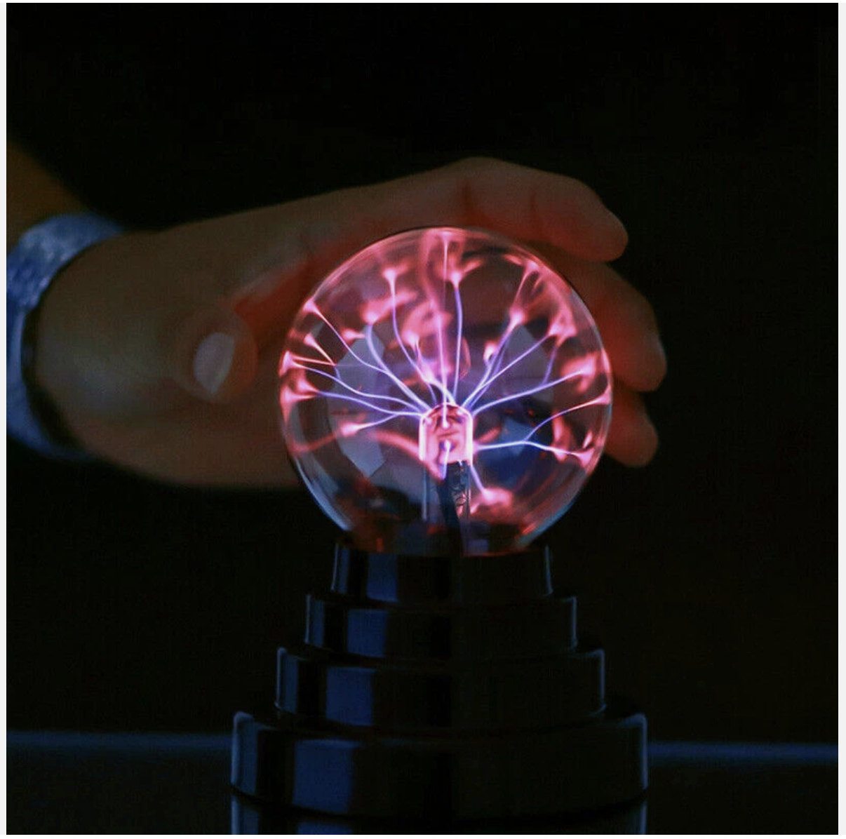 Magic Plasma Ball Touch USB Lamp Electric Globe Night Light Glass Lighting 14CM