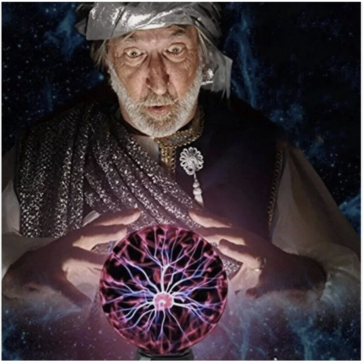 Magic Plasma Ball Touch USB Lamp Electric Globe Night Light Glass Lighting 14CM