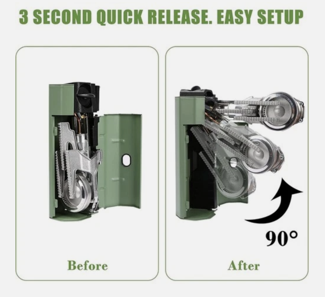 Portable Camping Stove Folding Stove Compact Camp Outdoor 2600W With Carry Bag