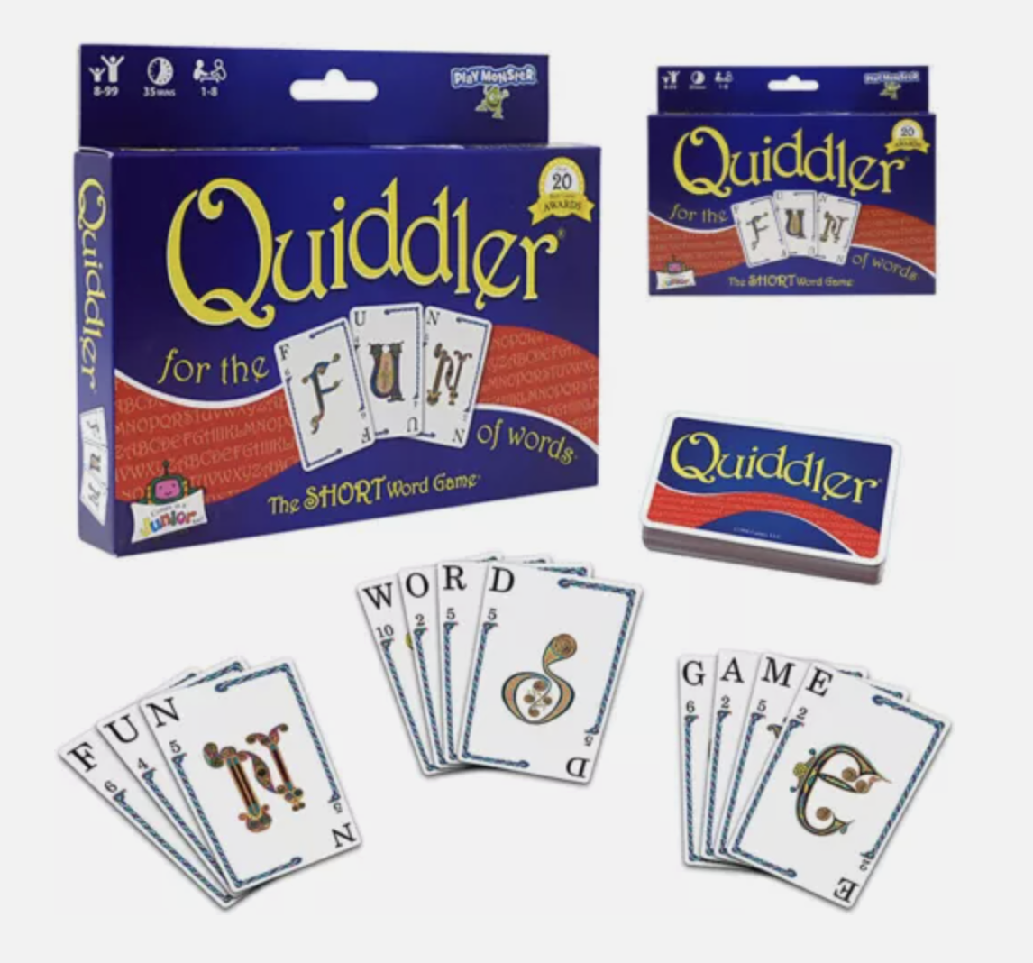 Quiddler Board Classic Card Word Game Party- Family Game Night Kids 8+ & Adults