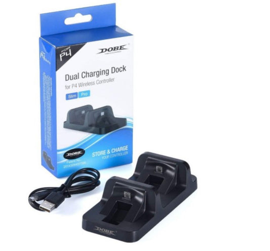 PS4 Slim & Pro Controller DUAL  DOCK Charging Stand Docking Station