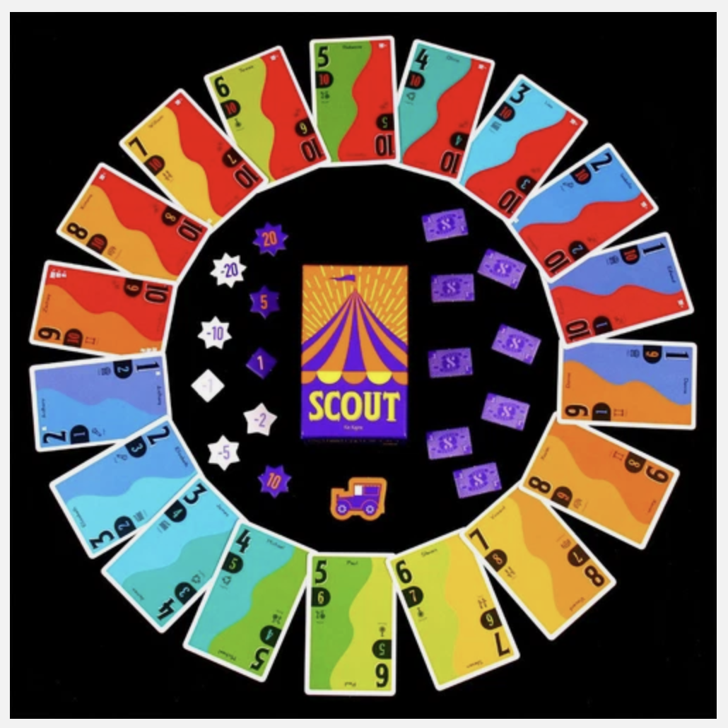Oink Games Scout Card Game 2-5 Players - Fun Circus Family Game