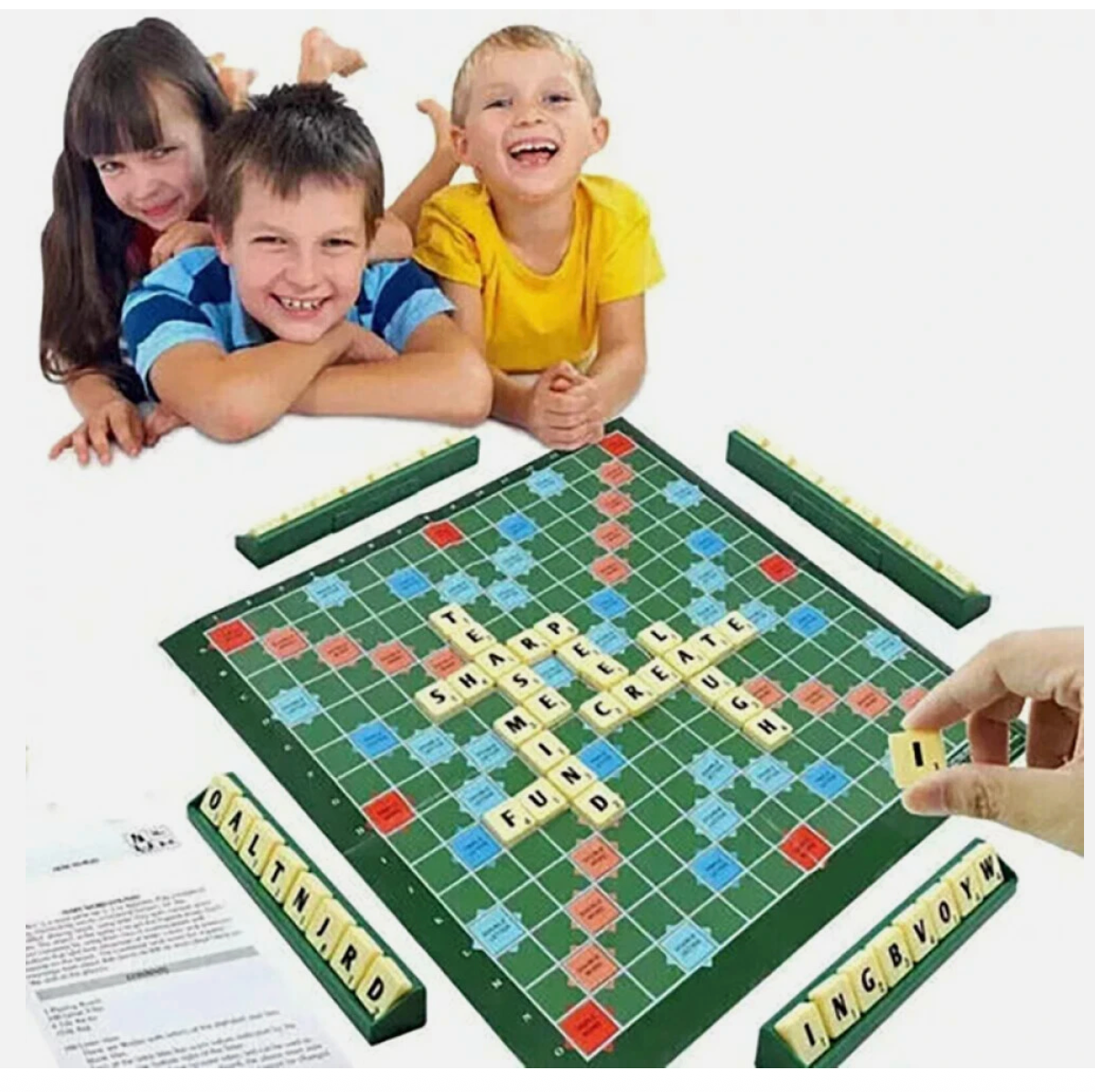 Scrabble Board Family Indoor Game Kid Adult Educational Toy Party Fun Words