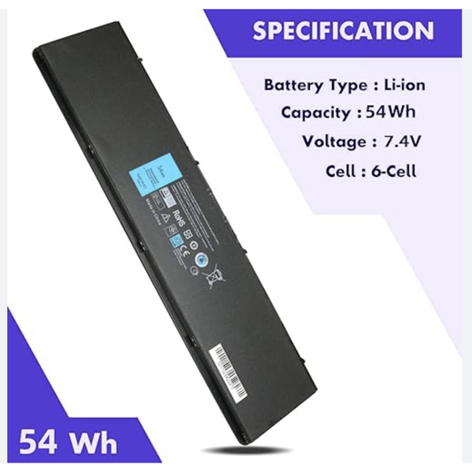 Battery for Dell Latitude E7440 E7450 P40G 3RNFD 5K1GW F38HT G0G2M 47Wh