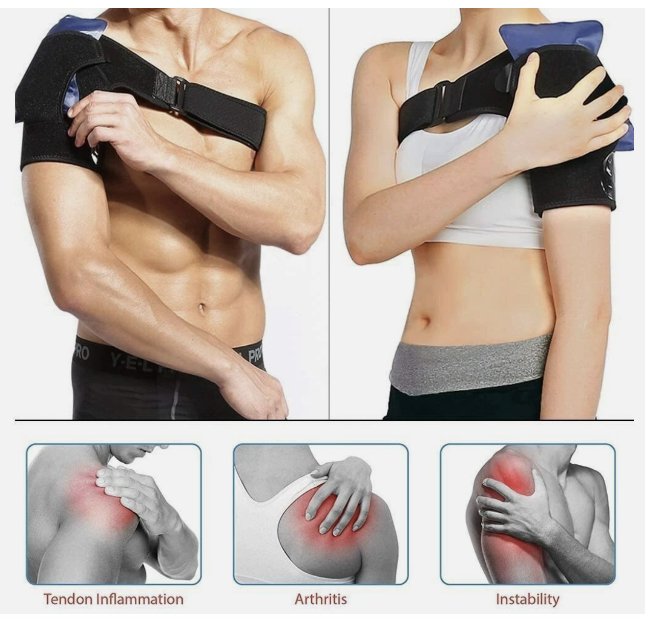 Shoulder Brace Rotator Cuff Compression Support Strap immobilizer stabilizer