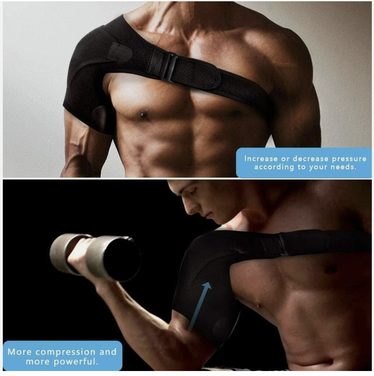 Shoulder Brace Rotator Cuff Compression Support Strap immobilizer stabilizer
