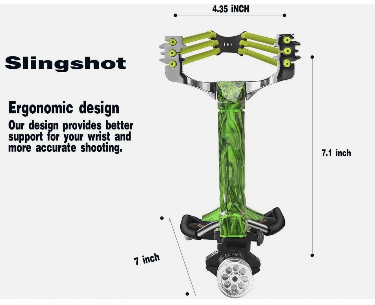 Powerful Folding Wrist Hunting Slingshot
