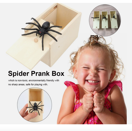 Spider Prank Scare Box Fun Practical Surprise Joke Boxes Practical Joke Gags Toy