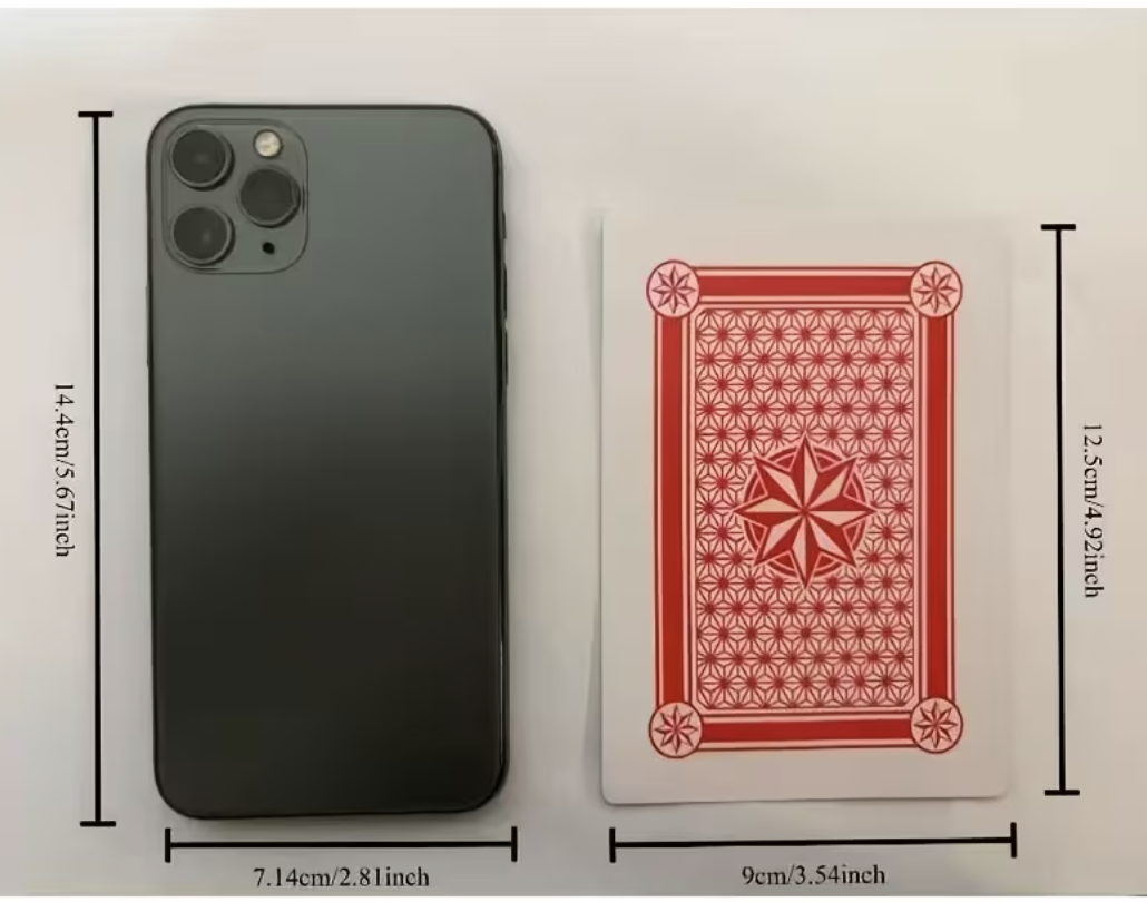 Super large poker cards