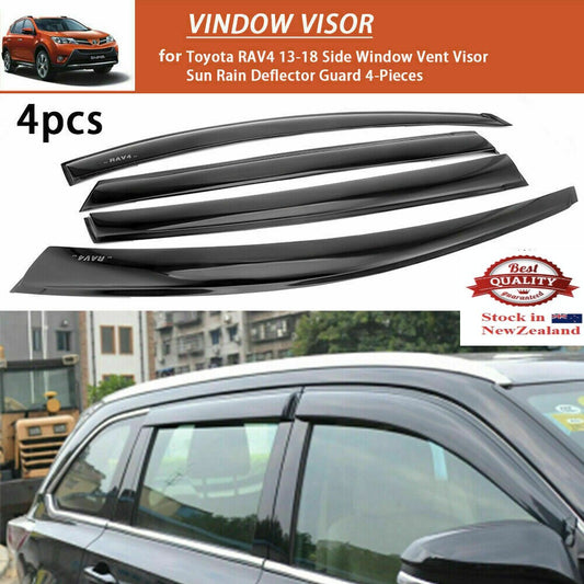 4pcs Window Visor Weathershields Weather Shield fit for Toyota Rav4 2013-2018