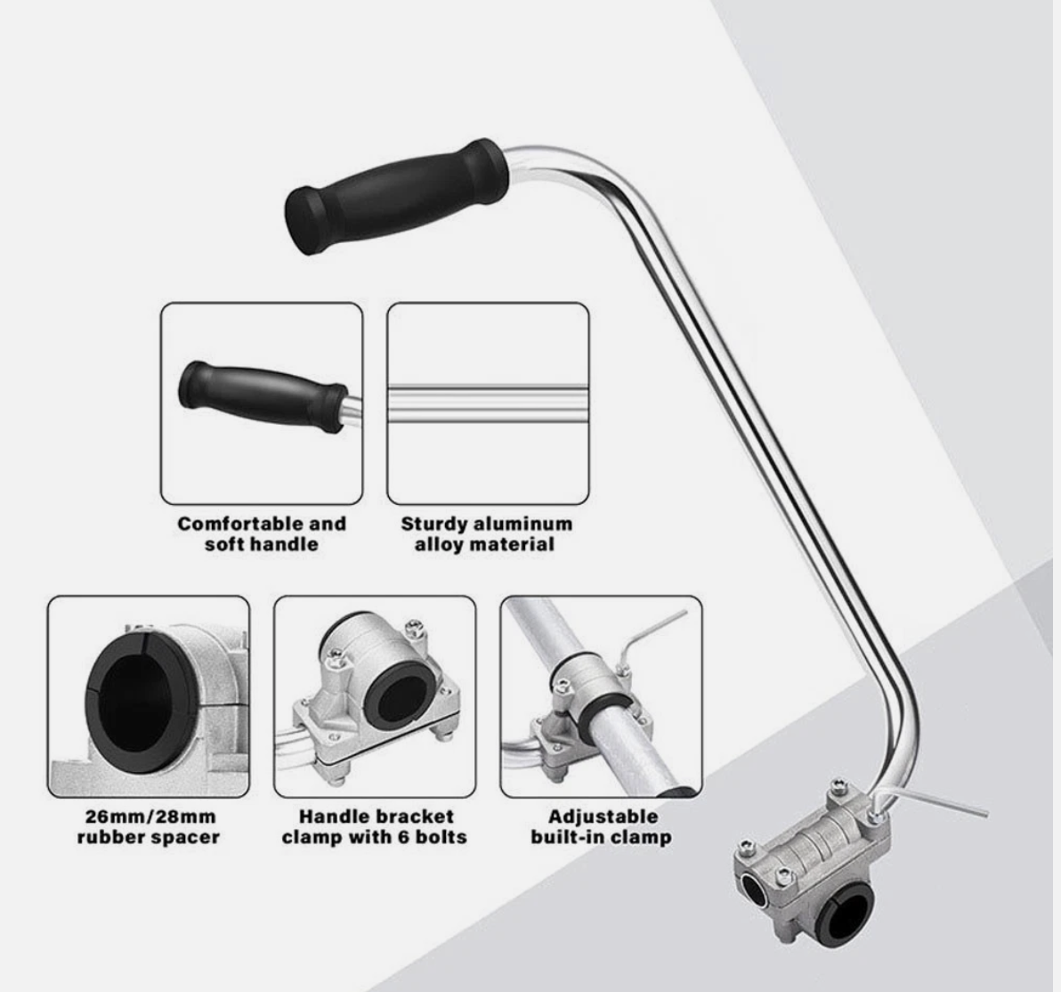 String Trimmer Handle Ergonomic Trimmer Grip Lawn Mower Handle Grip Auxiliary