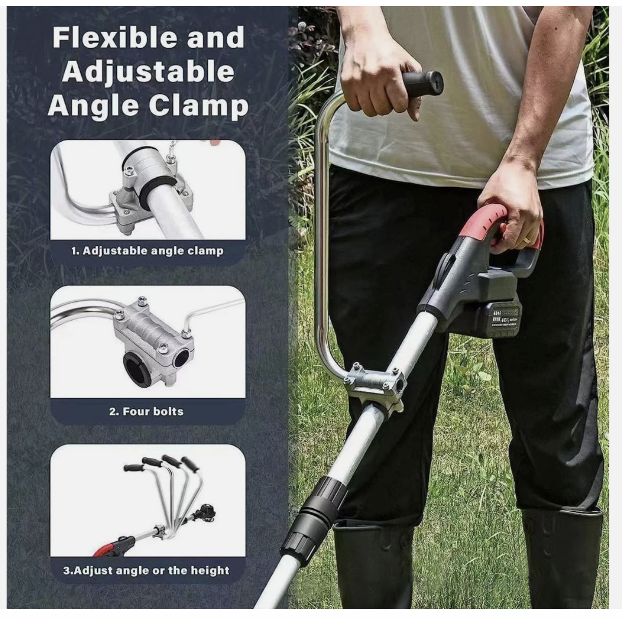 String Trimmer Handle Ergonomic Trimmer Grip Lawn Mower Handle Grip Auxiliary