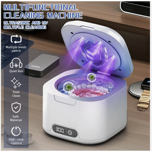 Ultrasonic Retainer Cleaner UV-Dental Pod Denture Aligner Mouth Guard Cleaning