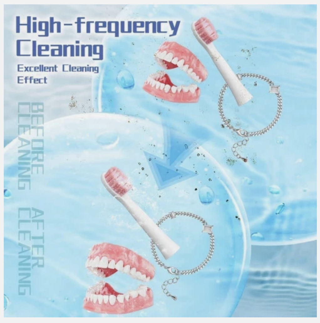 Ultrasonic Retainer Cleaner UV-Dental Pod Denture Aligner Mouth Guard Cleaning