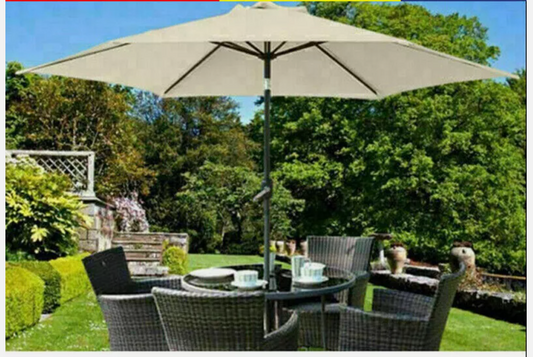 3m Garden Parasol Canopy Cover 8Arm Umbrella Sunshade Tents