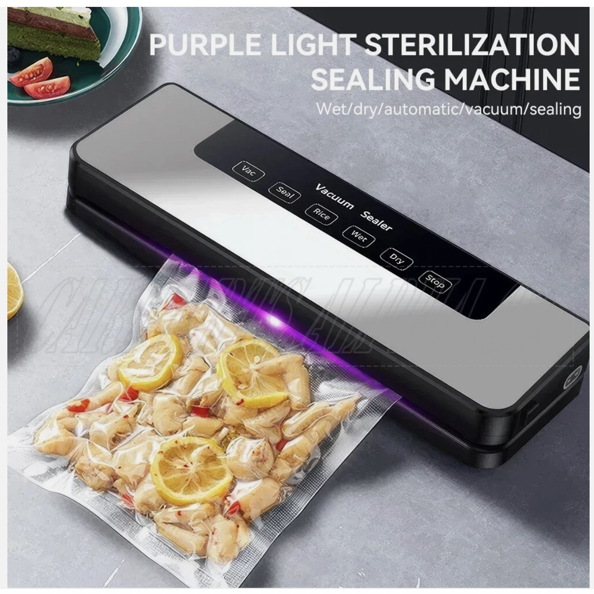 Commercial Vacuum Sealer Machine Fresh Dry Wet Food Saver Storage With 30pc Bags