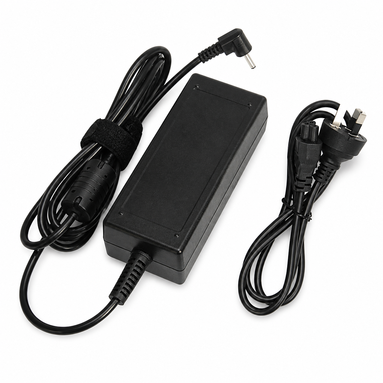 Compatible laptop AC power adapter with detachable power cord